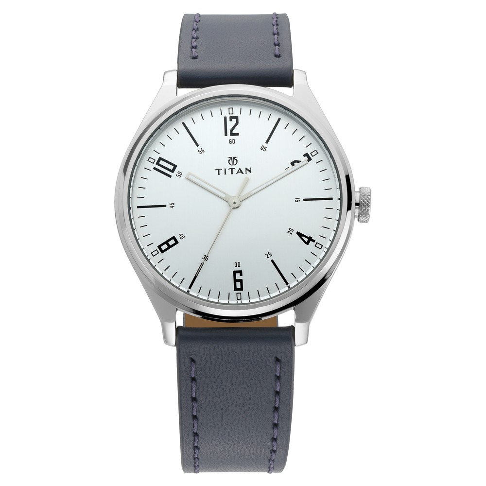 Titan 1802SL02 Men's Analog Leather Strap Watch | Original Titan Watch Bangladesh | Style Merchandise