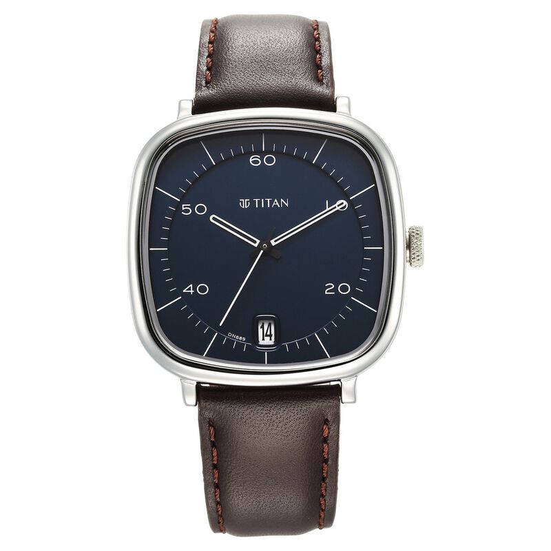 Titan 1885SL03 Men's Analog Leather Strap Watch | Original Titan Watch Bangladesh | Style Merchandise
