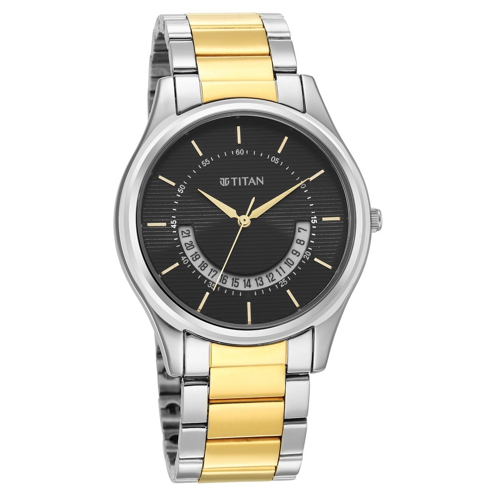 Titan 1713BM02 Men's Analog Stainless Steel Watch | Original Titan Watch Bangladesh | Style Merchandise