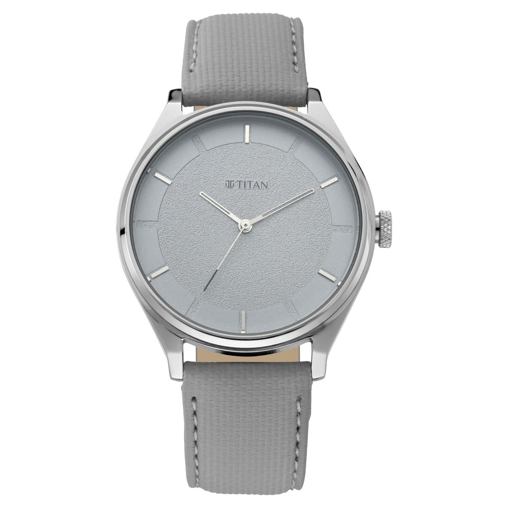 Titan 1802SL12 Men's Analog Leather Strap Watch | Original Titan Watch | Style Merchandise