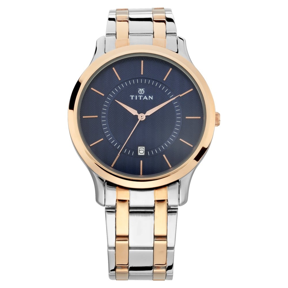 Titan 1825KM01 Men's Analog Stainless Steel Watch | Original Titan Watch Bangladesh | Style Merchandise
