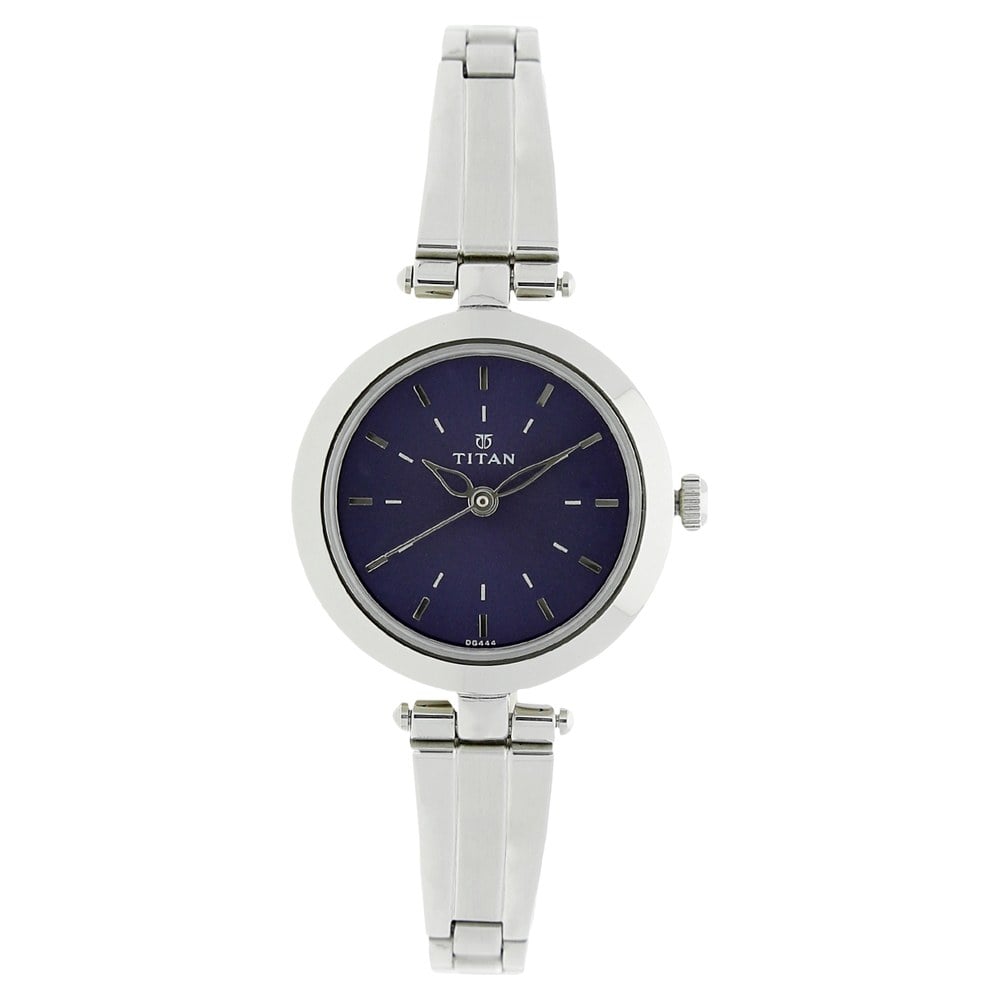 Titan 2574SM01 Women's Stainless Steel Analog Watch | Elegant Ladies Wrist Watch