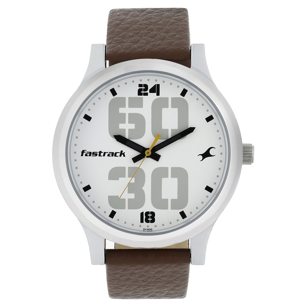 Fastrack 38051SL06 Men's Analog Leather Strap Watch | Quartz Movement | Style Merchandise