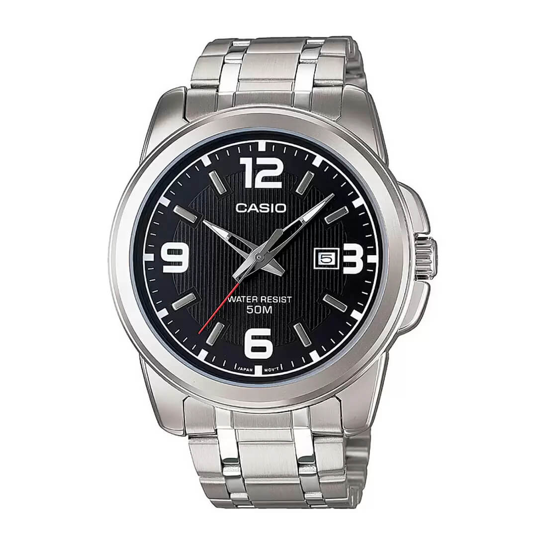 Casio MTP-1314D-1AVDF Enticer Date Silver Chain Watch