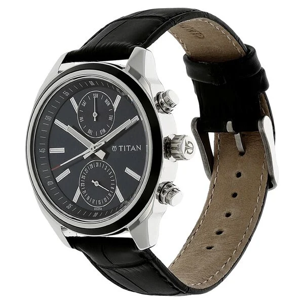 Titan 1733KL01 Men's Analog Leather Strap Watch | Original Titan Watch Bangladesh | Style Merchandise